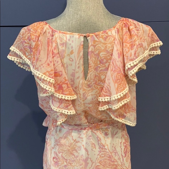 3/$25 👗Pretty pink/peach top (maternity approved) - Picture 7 of 8